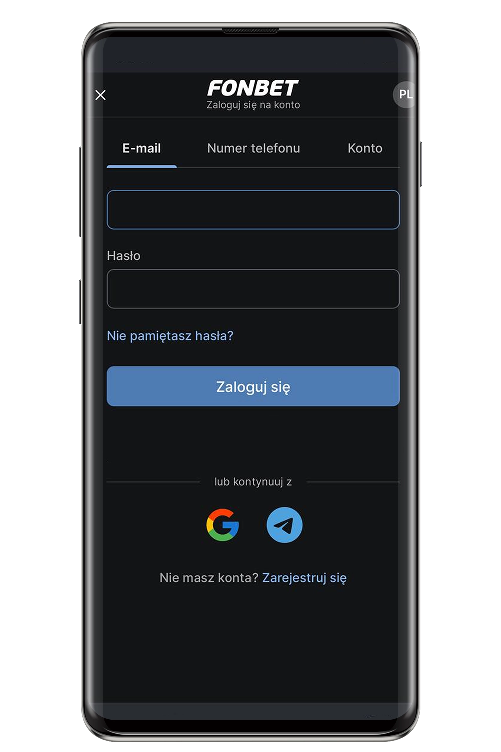 Zrzut ekranu z oficjalnej strony internetowej